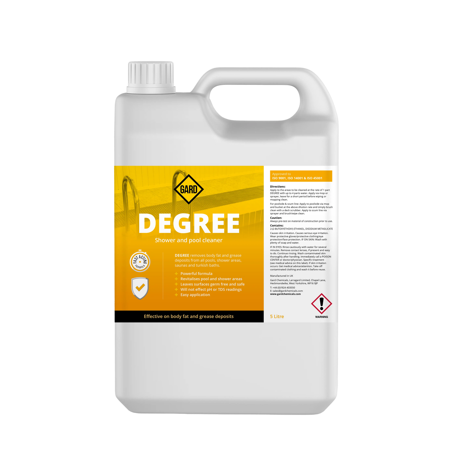 Shower and Pool Cleaner - Degree - 5L