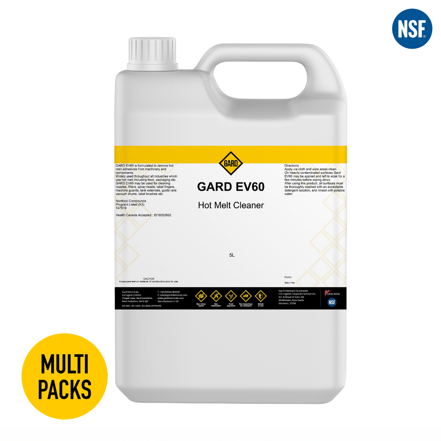 Hot Melt Cleaner - Gard EV60 - 4 x 5L