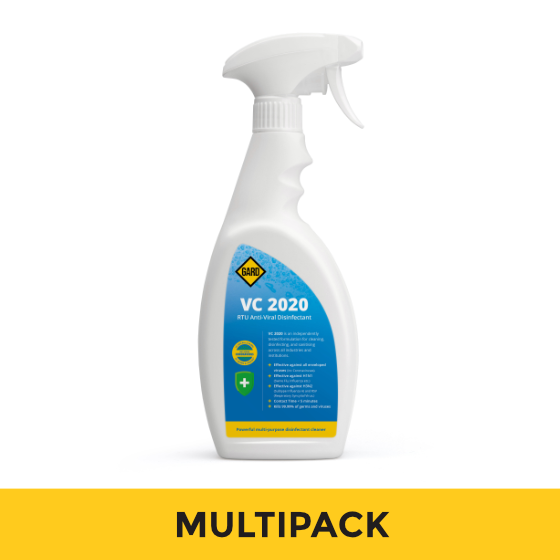 Anti-Viral Disinfectant Spray Bottle - Gard VC 2020 RTU - 12 x 750ml