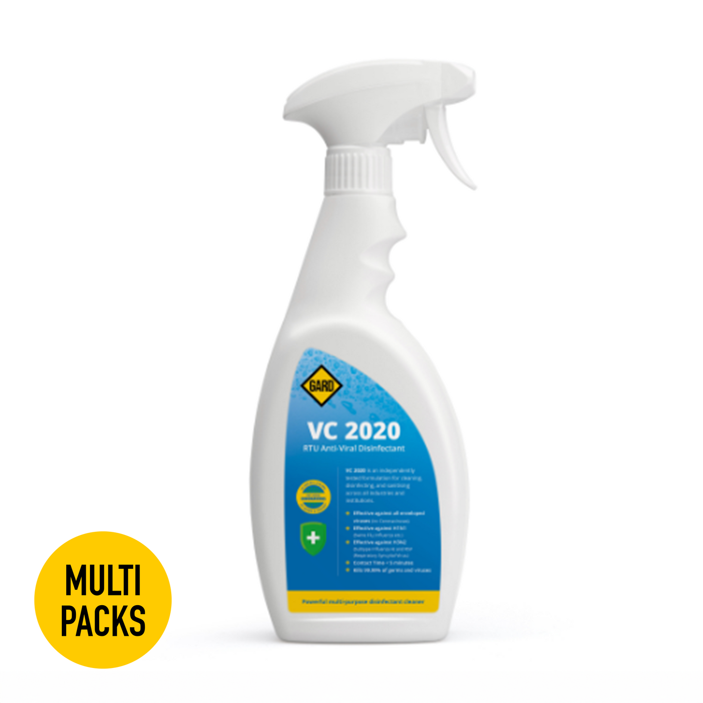 Anti-Viral Disinfectant Spray Bottle - Gard VC 2020 RTU - 12 x 750ml