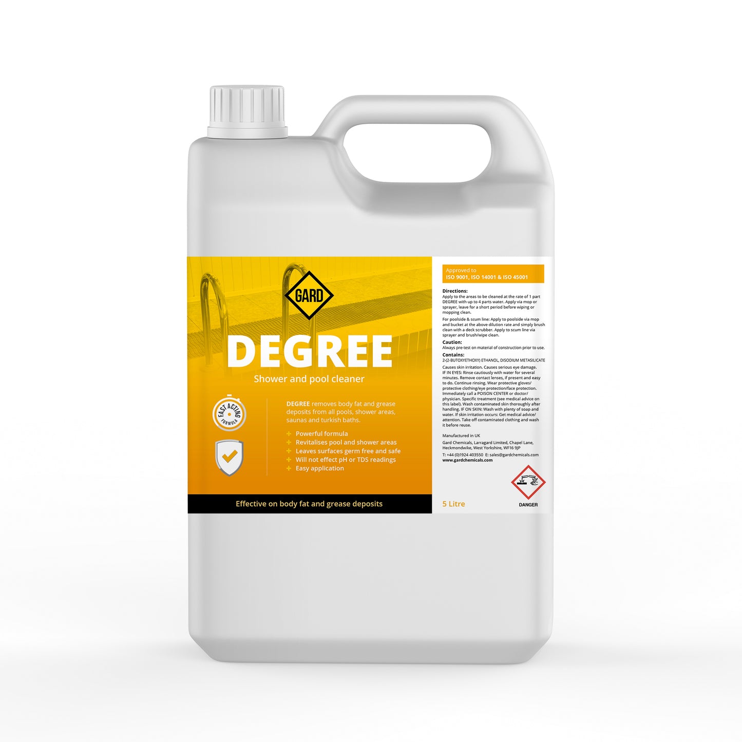 Shower and Pool Cleaner -  Degree - 5L