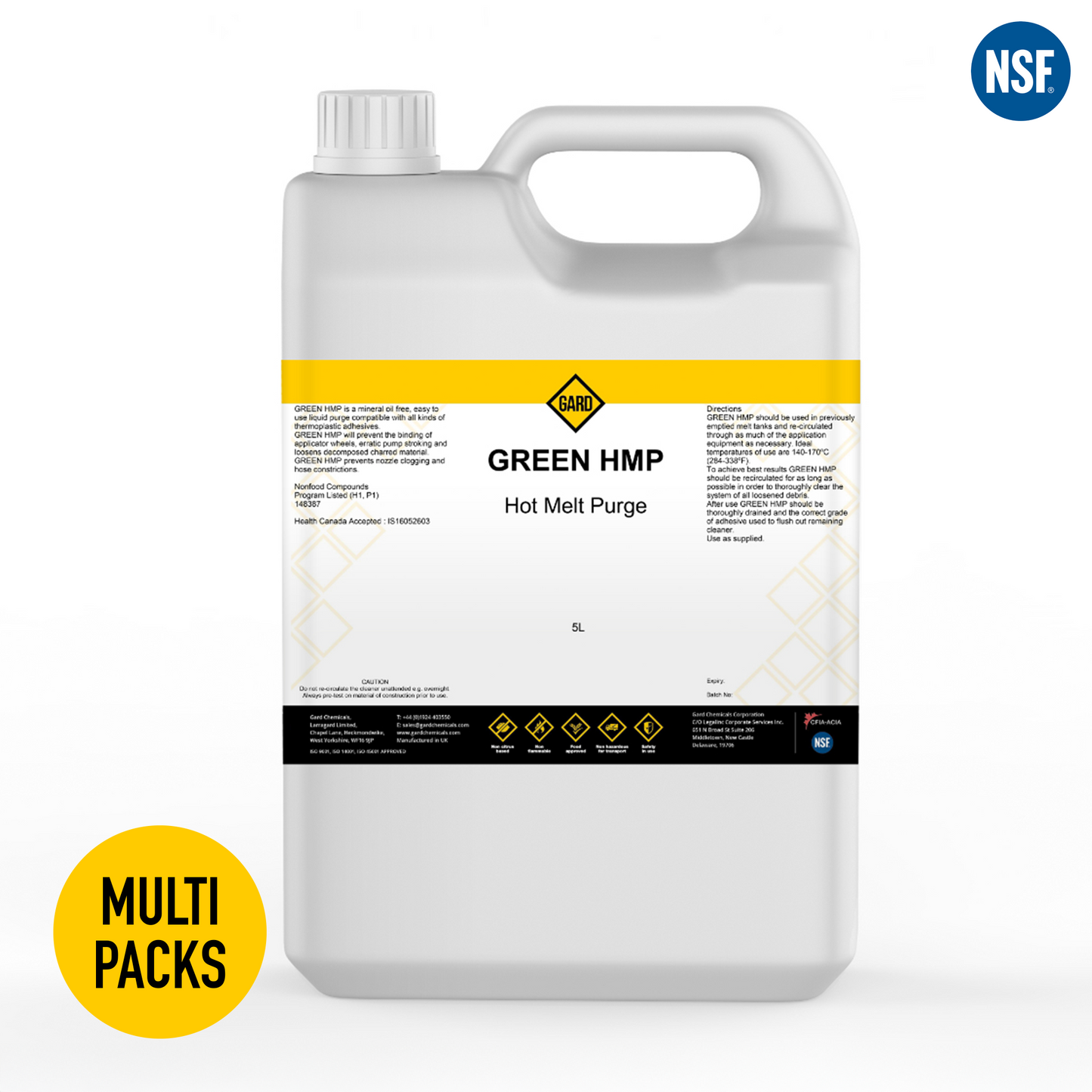 Hot Melt Purge - Green HMP - 4 x 5L